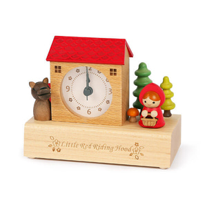 Wooderful Life Clock Music Box, Little Red Riding Hood 1251806