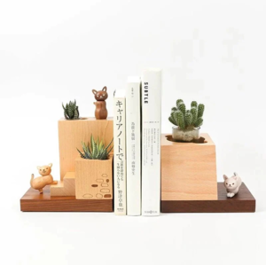 Wooden Plant Container - Garden Bookend  1251014